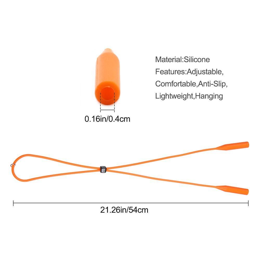 1pcs Durable Silicone Anti-Slip Glasses Strap Sports Eyeglasses Sunglasses Rope Neck Cord Eyewear Lanyard Glasses Chain