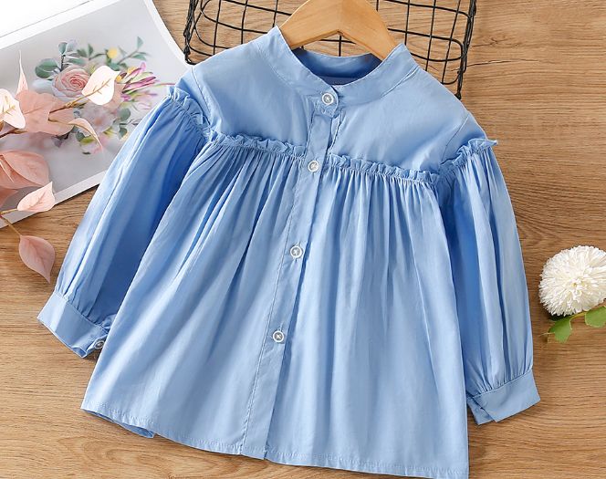 Girl  Fashionable Blouse- Blue