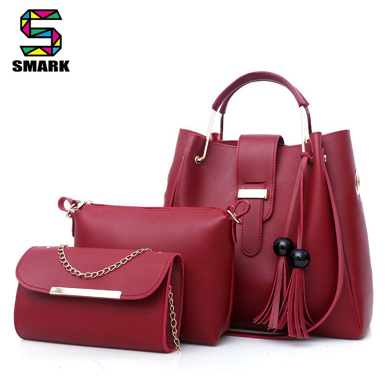 3 In 1 Women Bag Crossbody Bag Handbag Ladies Purse Female Messenger Shoulder Bag Wallet