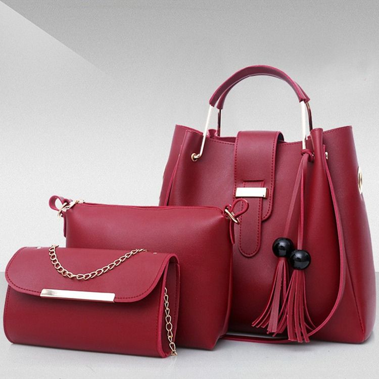 3 In 1 Women Bag Crossbody Bag Handbag Ladies Purse Female Messenger Shoulder Bag Wallet