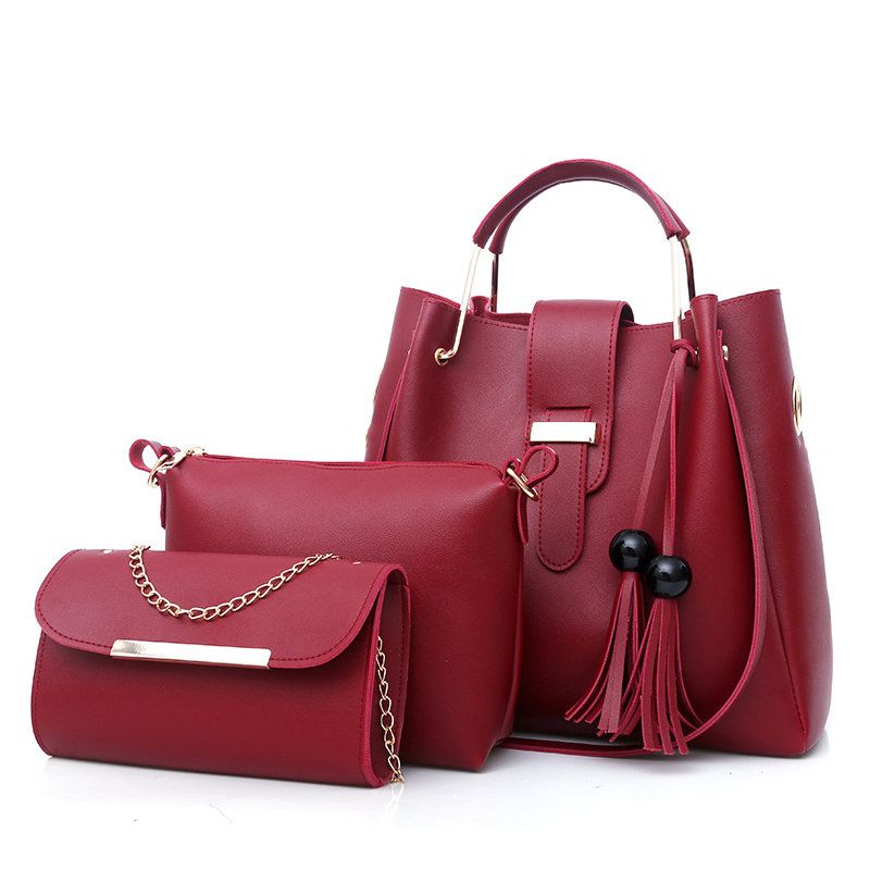 3 In 1 Women Bag Crossbody Bag Handbag Ladies Purse Female Messenger Shoulder Bag Wallet