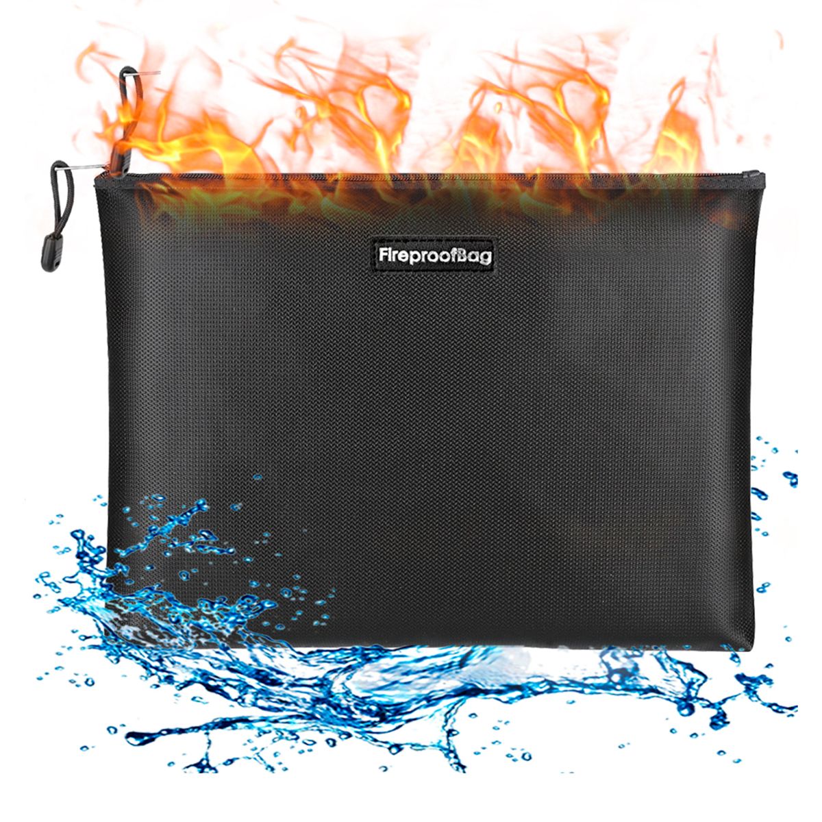 Fireproof Document Bag Silicone Coated Fiberglass Fireproof
