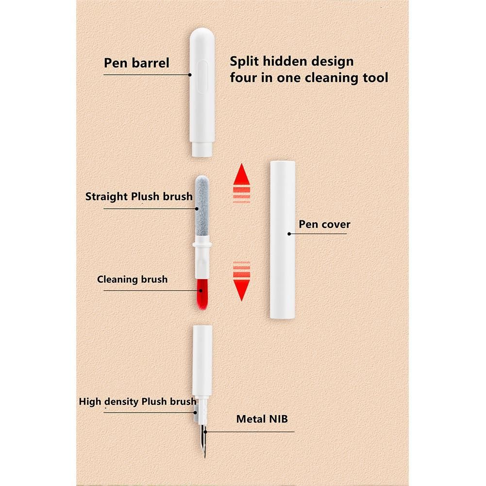 Portable 4-In-1 Headphone Cleaner Earbud Cleaning Pen