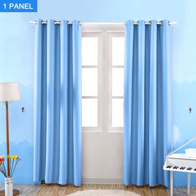 Thermal Insulated Solid Grommet Blackout Curtains Drape For-