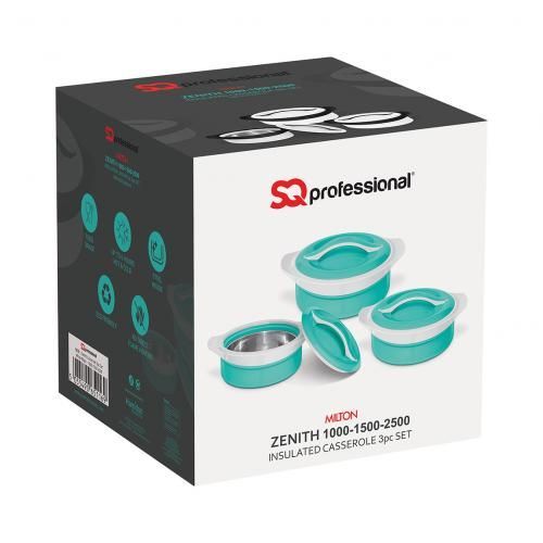 Milton Zenith Insulated Casserole 3pcs Set 1000,1500,2500