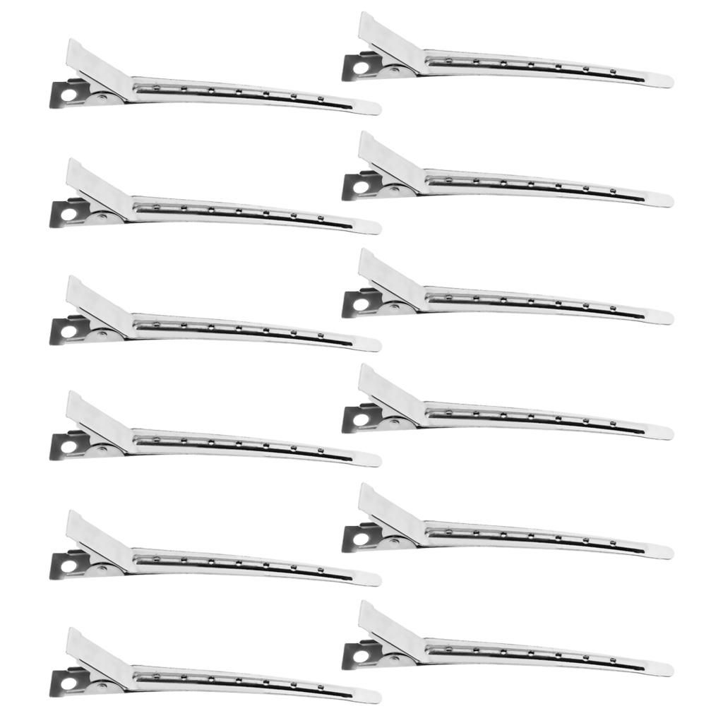 12Pcs/Set Hairdressing Salon Sectioning Clamp Duck Hair Clip Hairpin