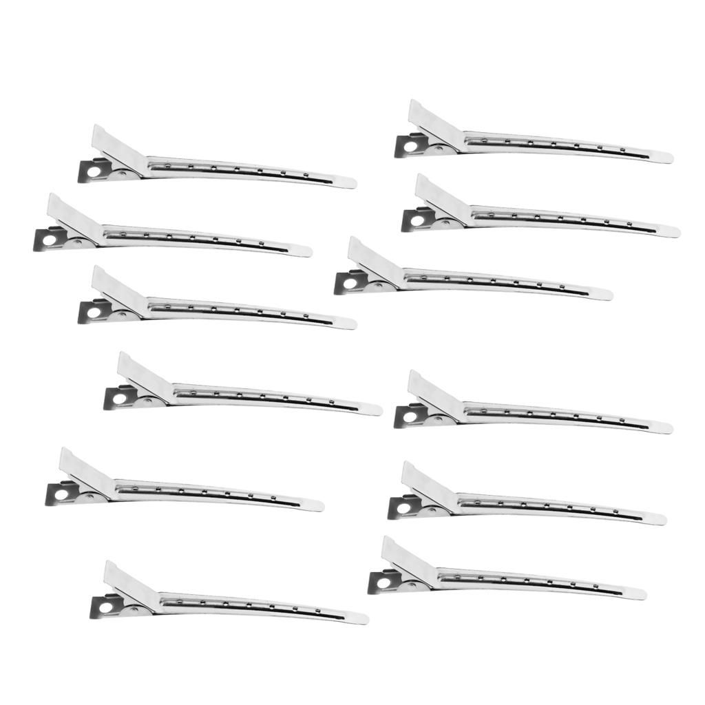 12Pcs/Set Hairdressing Salon Sectioning Clamp Duck Hair Clip Hairpin