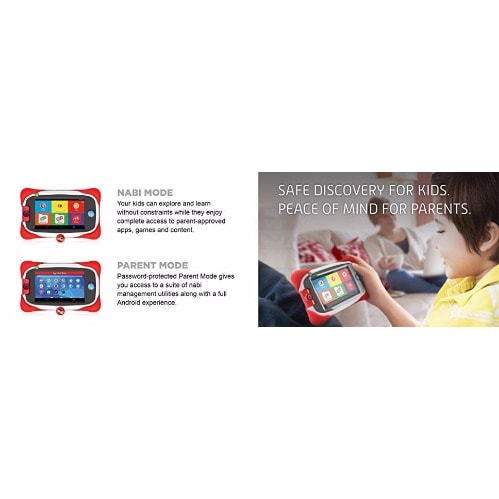 Jr. Kids Educational Tablet 1GB  RAM - Wifi And Bluetooth Plus Red Pouch