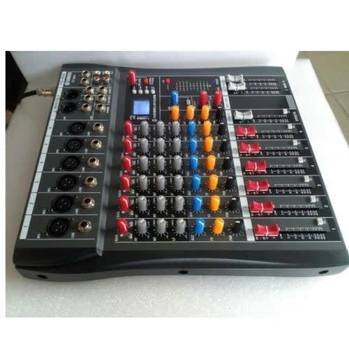 Professional 8 Channel Mixer With Bluetooth, Effect And Usb