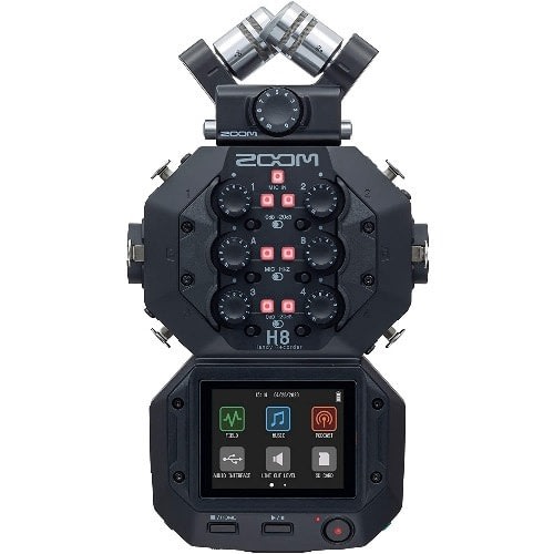 H8 12-track Portable Recorder - Stereo Microphones - 6 Inputs - Touchscreen Interface