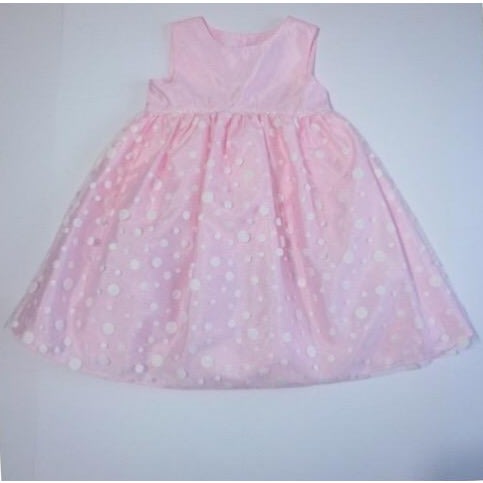 Dress with Dotted Mesh