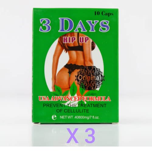 3 Days Hip Up Capsules For Hip & Butt Enlargement - 3 Sachets