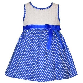 Cotton Eyelet Polka Dot Dress