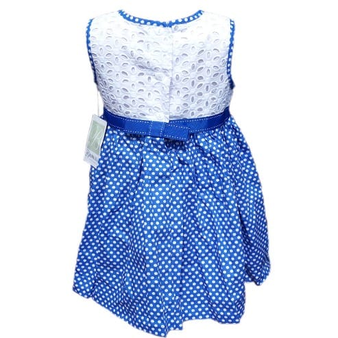 Cotton Eyelet Polka Dot Dress