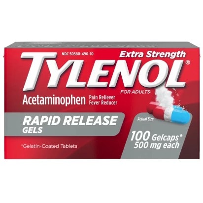 Tylenol Extra Strength Rapid Release- 500mg- 100 Gelcaps