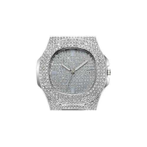 Rhinestone Stainless Watch- Silver