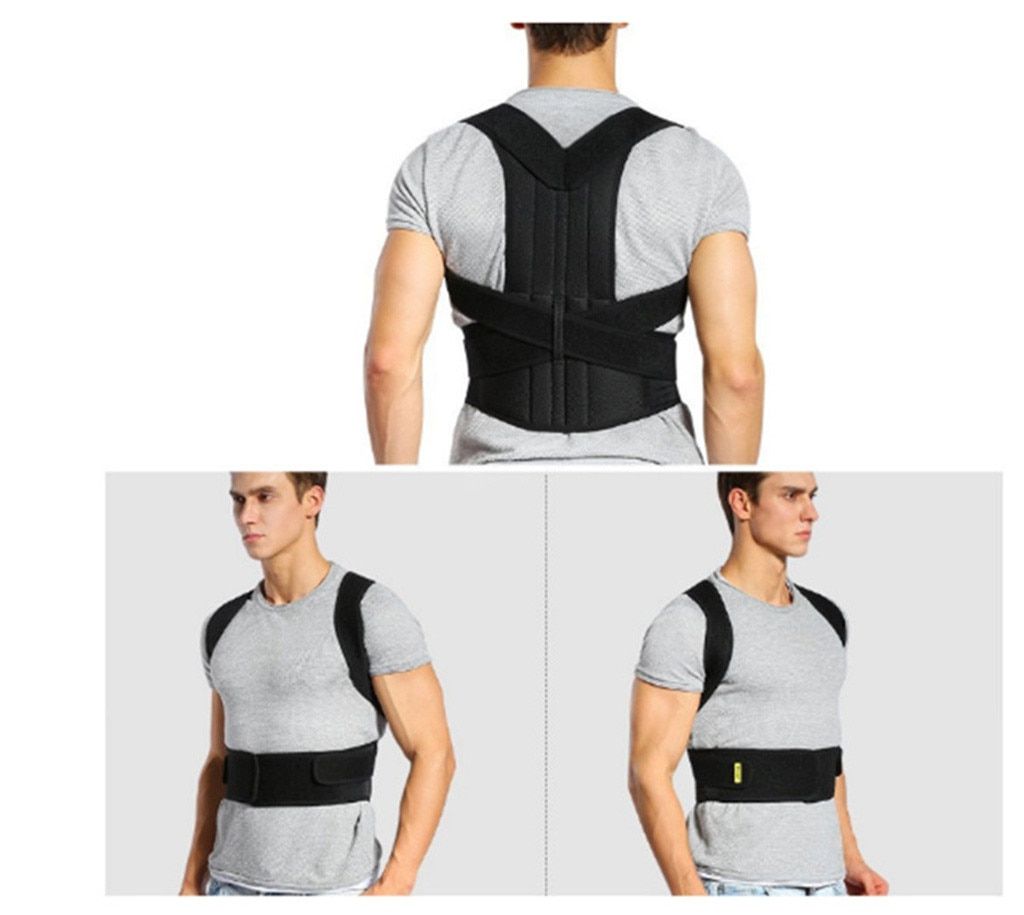 Belt Back Orthopedic Practical Back Posture Magnetic Shoulder Corrector Support Brace Belt Therapy Men Women Colombian Girdles Black
