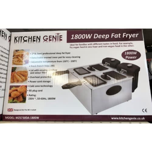 Double Deep Fat Fryer -3l -1800w