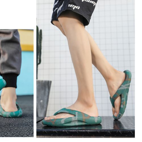 Men's Fashion Sandals Platform Flip-Flops Green