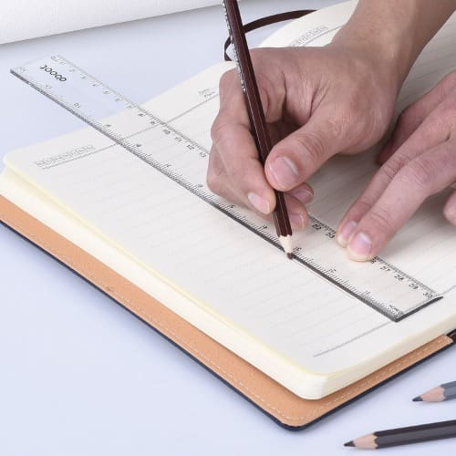 12 Pieces Transparent Plastic Ruler