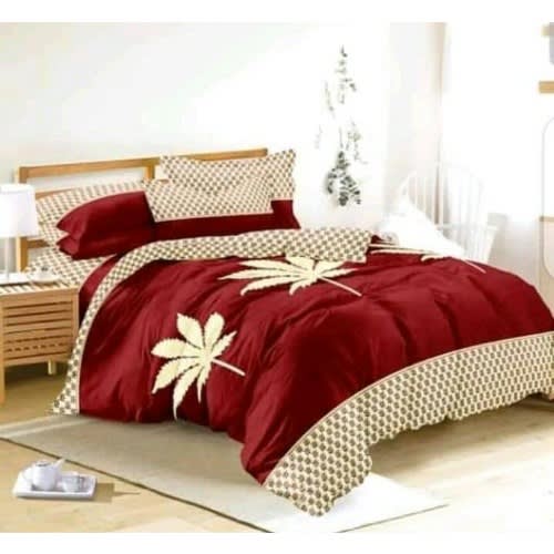 Floral Bedsheet With Pillowcases