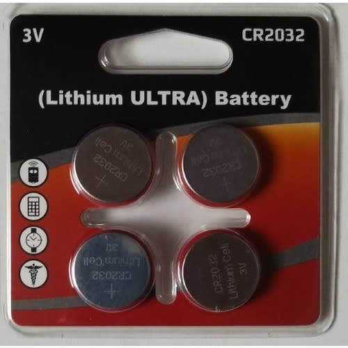 4pcs-lithium Ultra Battery Cr2032 3v