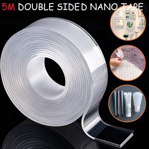 Multifunctional Nano Traceless Double-sided Tape - 5meters