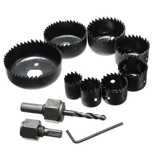 11pcs-Hole Saw Kit Wood Metal Cutting Drilling Tools Set