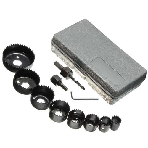 11pcs-Hole Saw Kit Wood Metal Cutting Drilling Tools Set