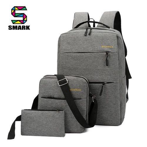 3 In 1 Backpack Laptop Bag School Bag Wallet With USB