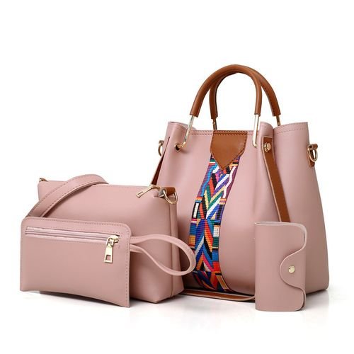 4 In 1 Set Shoulder Messenger Handbags -Pink