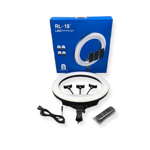 Rl-18 LED Ring Fill-in Light For Live Streaming Shooting For Tik Tok Photo Video