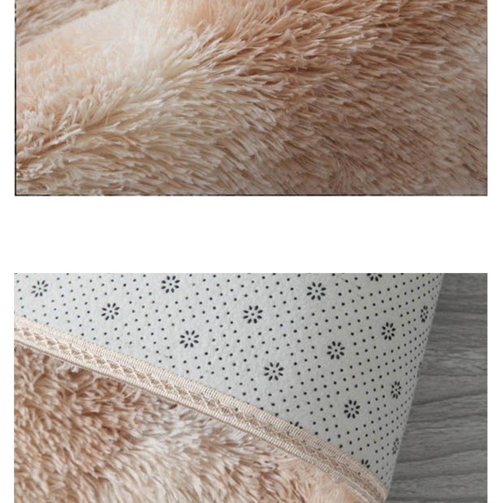 Bedroom Bedside Carpet Living Room Coffee Table Sofa Floor Mat Solid Color-004
