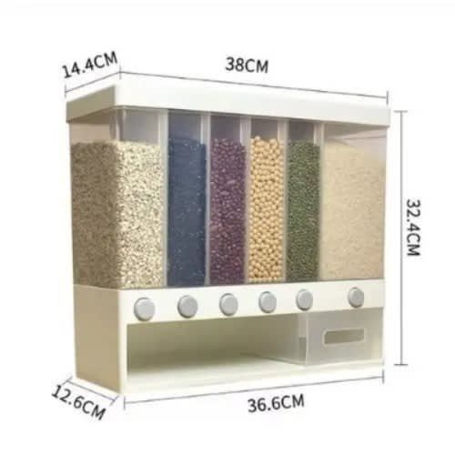 Multifunctional Cereal Dispenser Storage Box