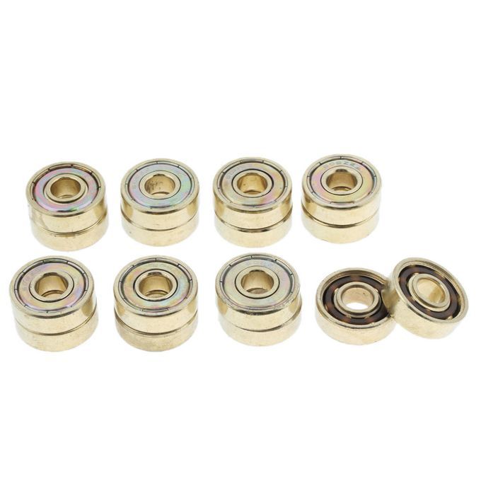 16Pcs 608 ZZ Carbon Steel Bearings For Skateboards, Longboards,