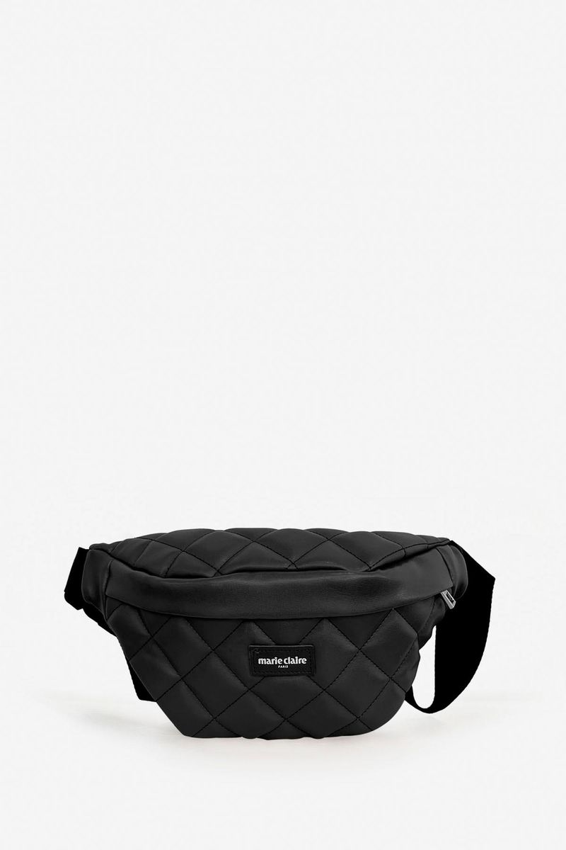 Marie Claire Black Women Quilted Belt Bag Vita MC221105474