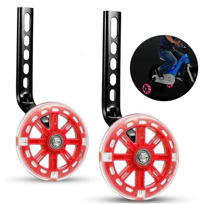 12-20 Inches Kids Bicycle Balance Stabilisers Bike Training Wheels Red