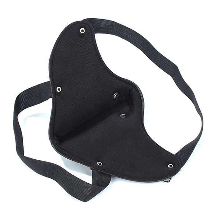 Gothic Skeleton Skull Head Leather Half Face Mask Motorcycle Style 10