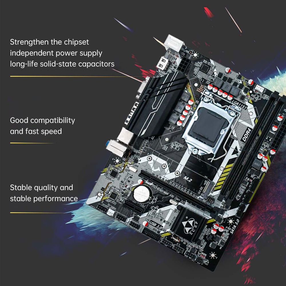 H310A4 V1.1 Gaming Motherboard 2666MHz Frequency