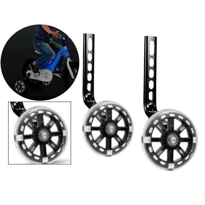 12-20" Kids Bicycle Stabilisers Bike Training Side Wheels For Black