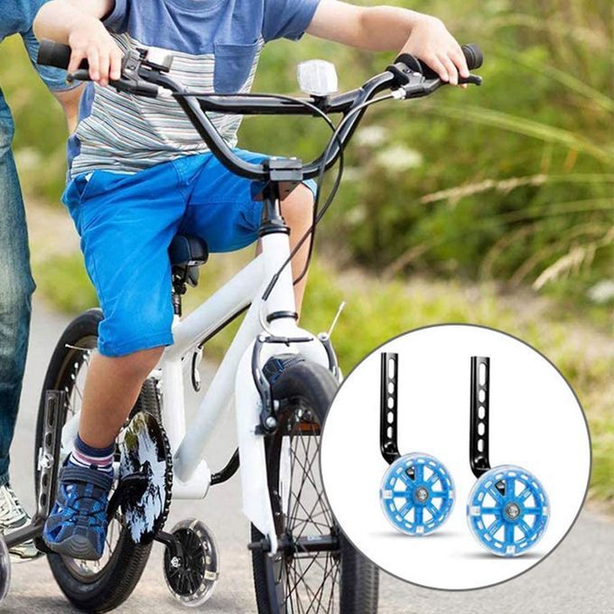 12-20 Inches Kids Bicycle Balance Stabilisers Bike Training Blue