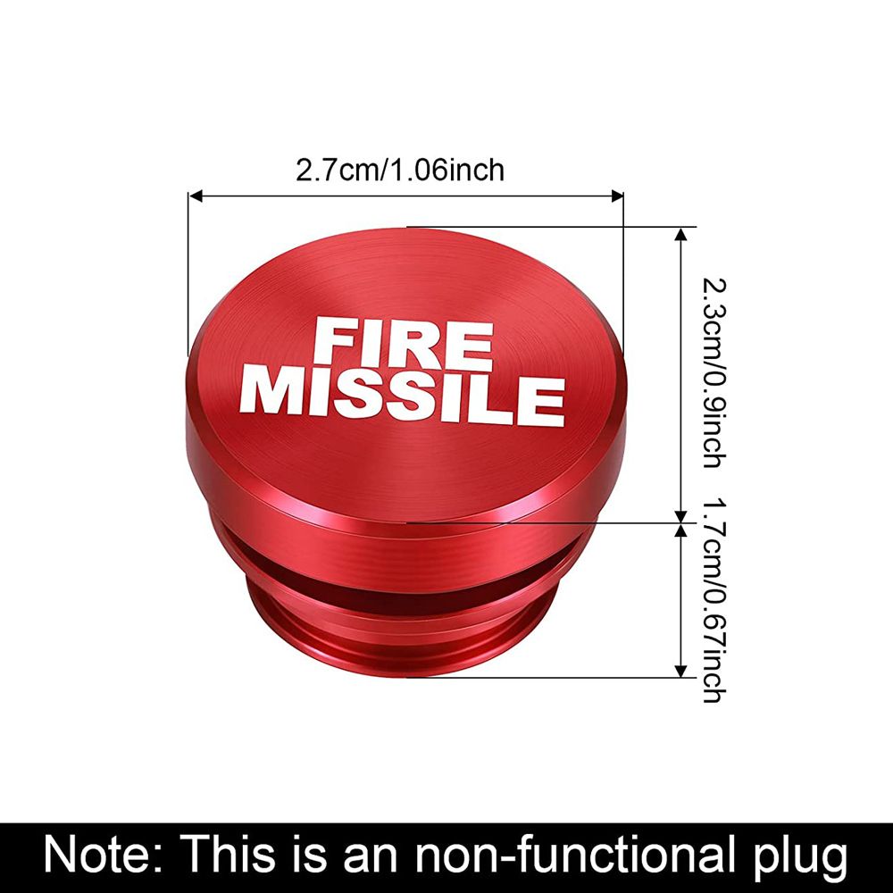 （NO SMOKING）Car Cigarette Outlet Cover Socket Plug Universal Eject Fire Missile On 12V Car Cigarette  Cover Auto Accessories