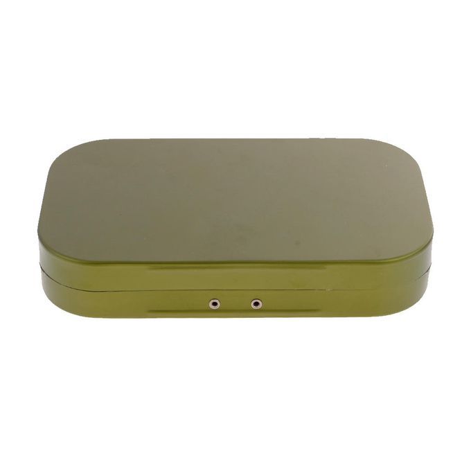 Aluminum Fly Box Fly  Box Foam Insert Dry Flies Jigs Dark Green