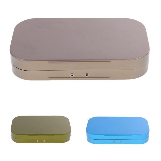 Aluminum Fly Box Fly  Box Foam Insert Dry Flies Jigs Dark Green