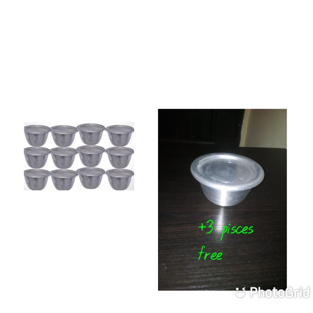 Aluminium Moimoi Plate 12 Pieces + 3 Free Pieces
