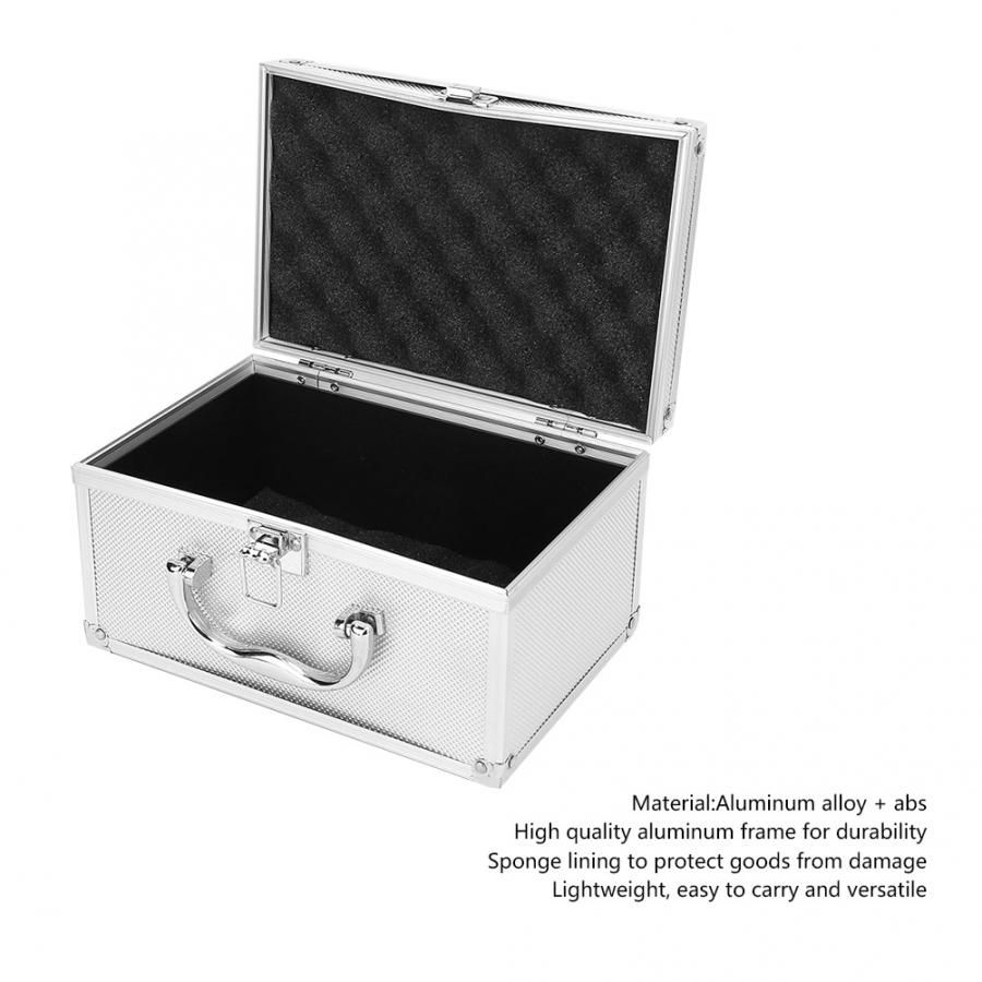 Organizer Aluminum Tools Alloy 230*150*125mm Portable Toolbox Case Box Luggage Instrumentation Suitcase Case Display Travel