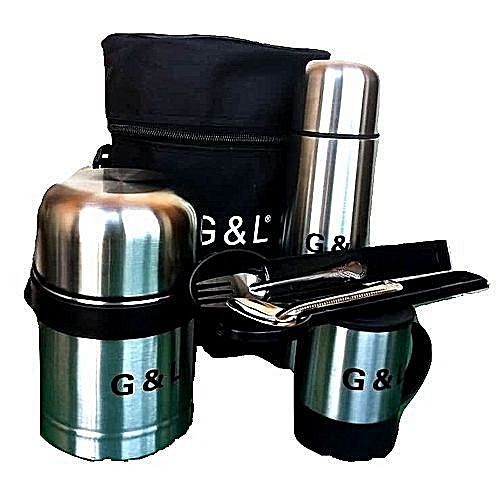 5 In 1 Pack Multipurpose Children Lunch Food Flask