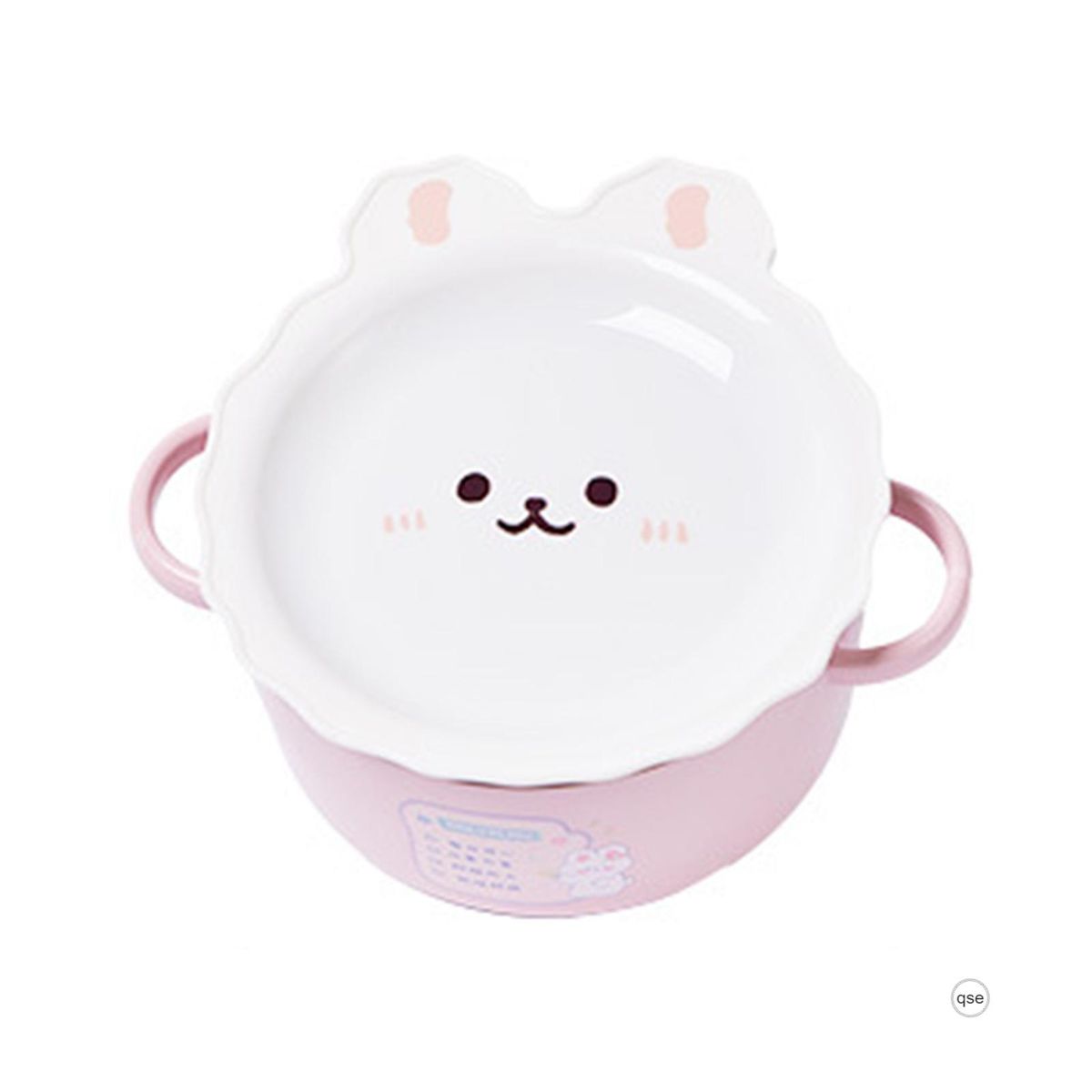 Double-Ear Handle Lunch Box With Cover High-Looking Food
