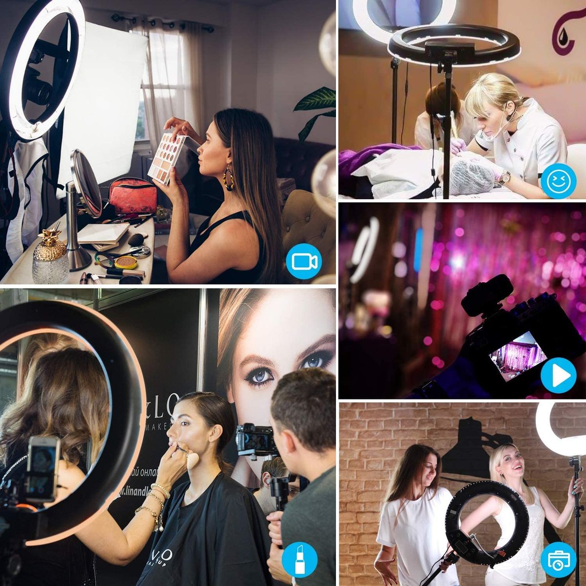 Ring Light LED 10 Inches With Stand, Holder & MIC, BT Remote