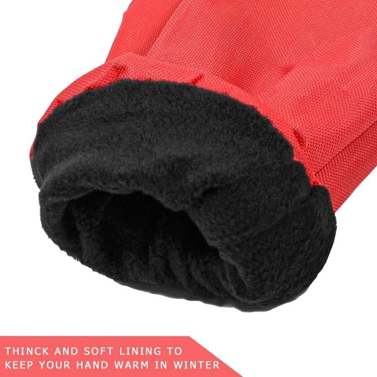 2pcs Warm Car Snow Shoveling Gloves Deicing Snow Scraper